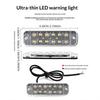 1Pcs 12-35V Truck Led Side Marker Light Double Row 12 Smd Strobe Warning Light Indicator Signal Light Rear Taillight Colorful