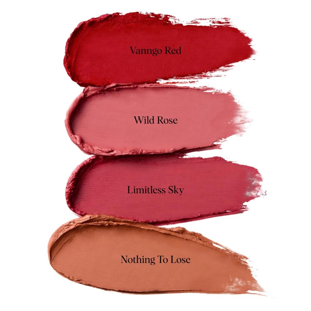 Hung Vanngo Beauty Creamy Matte Longwear Lipstick With Hyaluronic Acid 0.13oz 3.8g Vanngo Red Vivid Orange Red