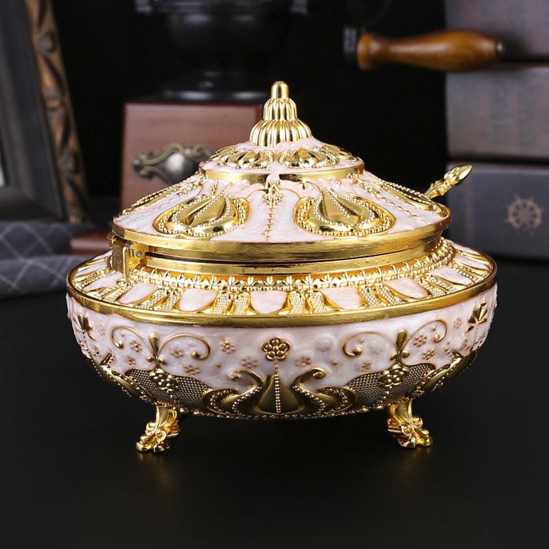 Middle East Arabian Tulip Flip Sugar Jar European Large Sugar Gu Light Luxury Seasoning Jar Kitchen Seasoning Storage Jar