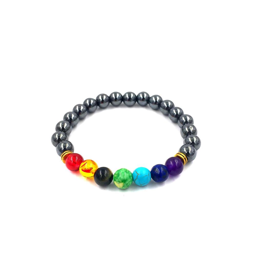Handmade Matte Stone & Silver Lion Bracelet with 8mm Dragon Pattern Prayer Beads