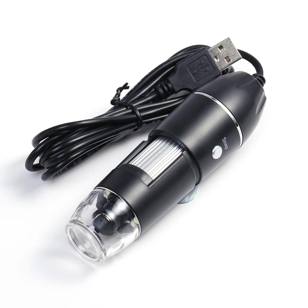 1600X 8 LED Cyfrowy Mikroskop do Lutowania TYPE-C USB Elektroniczny Mikroskop do Naprawy Telefonów Komórkowych LED Lupa Kamera