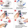 Wireless LED Car Interior Ambient Light Remote Control 13 Colors Diamond Diving Light Auto Roof Foot Atmosphere Lamp Decoration