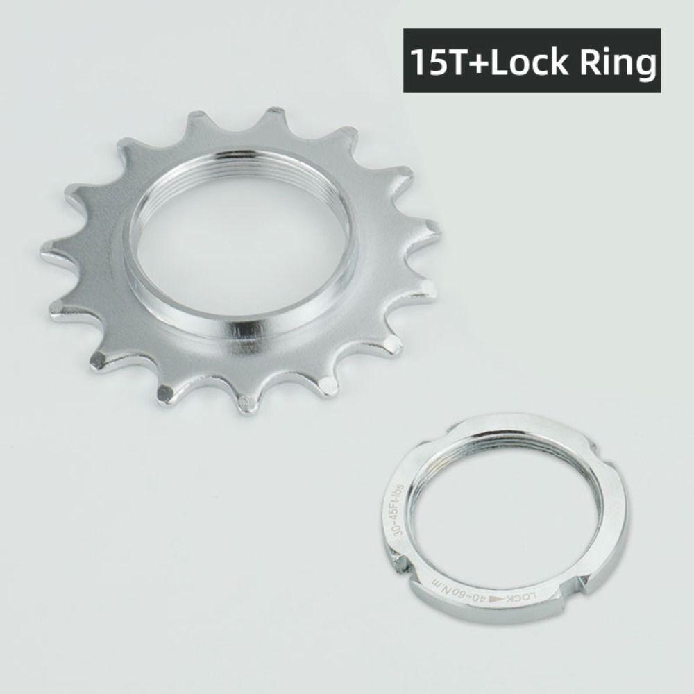 Hub Locking Bike Wheel Cogs Threaded Lock Rings Fixed Gear Freewheel  Cycling Parts