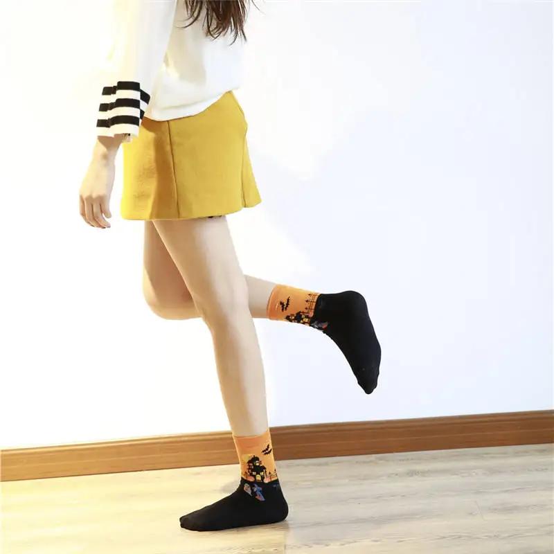 Individuelle Weinsocken Herbst Frühling Herbst Neu Dobby Halloween Socke Lustige Damensocken Neuheit Coole Socken Weihnachtsgeschenk für Mädchen