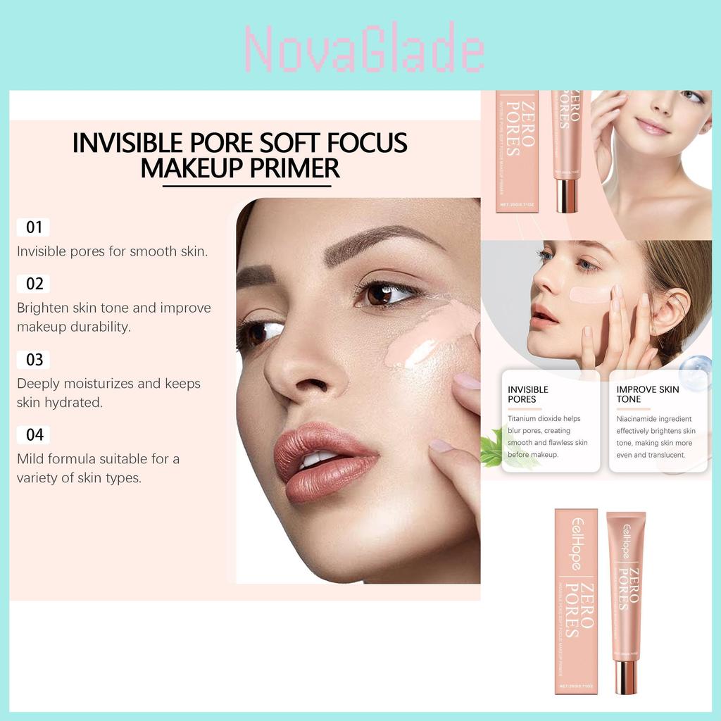 Eelhope Primer Cream Natural Brightening Treatment Lightweight Non Greasy Formula