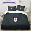 Fulham FC Pattern Bedding Quilt Set  Home Decoration  Gift (1 * duvet cover + 2 * pillowcase  without core)