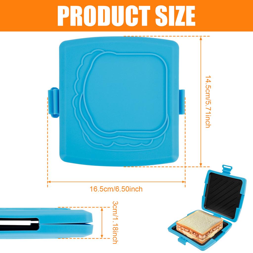 Microwave Sandwich Maker Microwave Toaster Microwave Grilled Cheese Maker Microwave Grill Crispy for Travel,Office,Dorm,Home