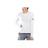 Nike Dry Elite Basketball Long-Sleeve Crew Neck T-Shirt With Solid Color Logo Women Tops White 842740-100