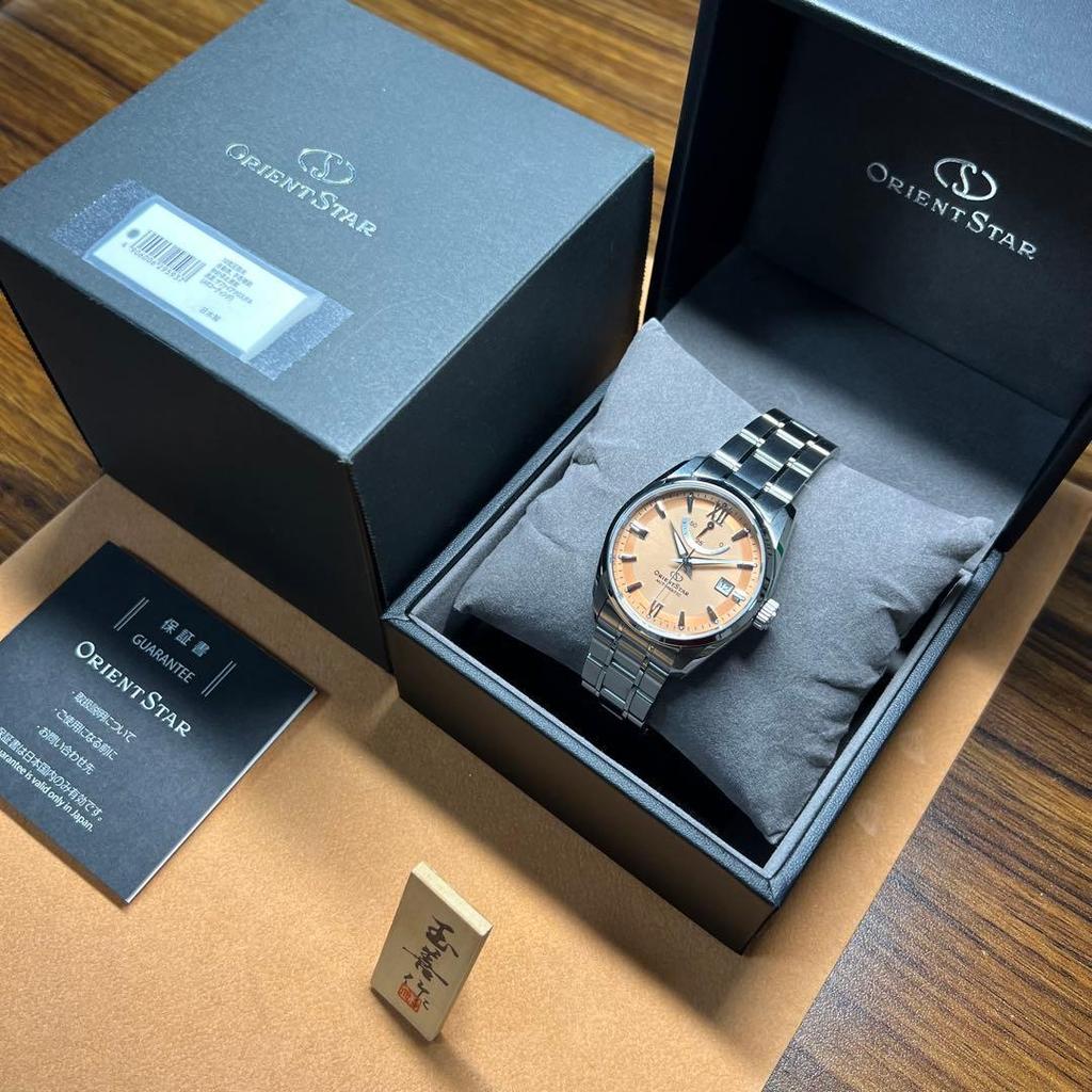 Used ORIENT STAR RK-AU0108G automatic champagne dial