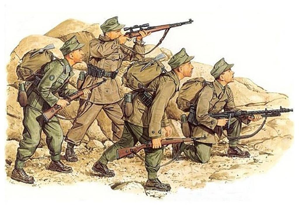 Dragon 1/35 Scale World War II German Mountain Jaeger, Caucasus 1942 Plastic Model Kit DR6045