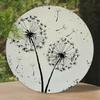 Vintage Pusteblume Aluminium Wandkunst Kreis Metall Gartenschild Bauernhaus Heimdekoration