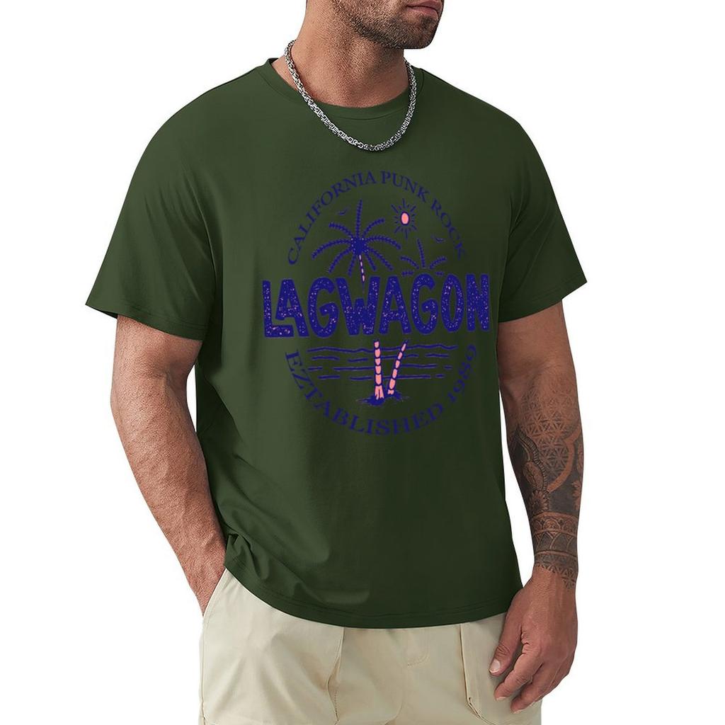 Lagwagon Punk T-Shirt Oversized T Shirt Customs Hippie Clothes Vintage T Shirt Men