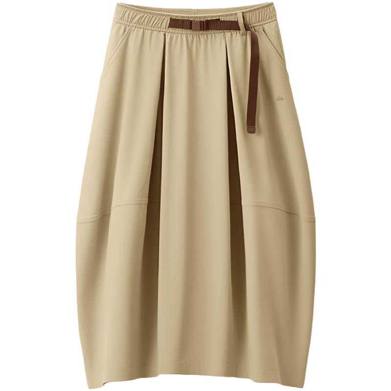 Beneunder Women s Pleated A-Line Midi Skirt L