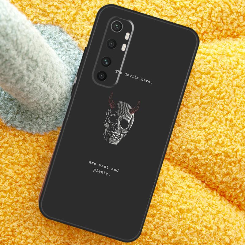 Schwarze Ästhetik Totenkopf Skelett Hülle Für Xiaomi 15 14 Ultra 13T 14T 15T 17 Pro Max Abdeckung Für POCO X7 F8 Pro X3 X5 X6 F5 F6 F7