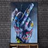 Street Graffiti Lover Mano Dito Medio Gesto Stampa a olio Pittura Moderna Casa Tela Decorazione della parete Poster Murale per Soggiorno Decorazioni per la casa