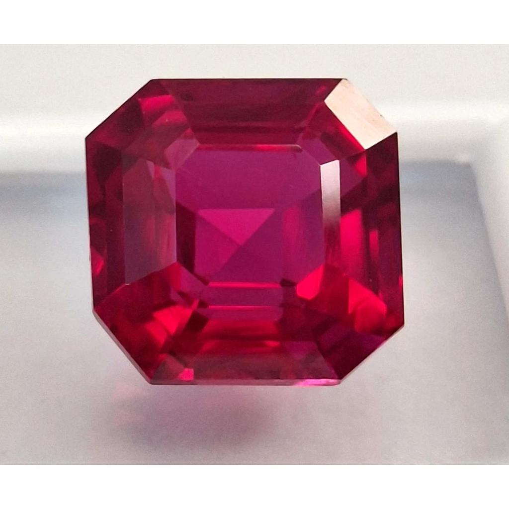 Natural Rubellite Tourmaline Asscher Cut 12-14 Ct Stunning Certified Gemstone