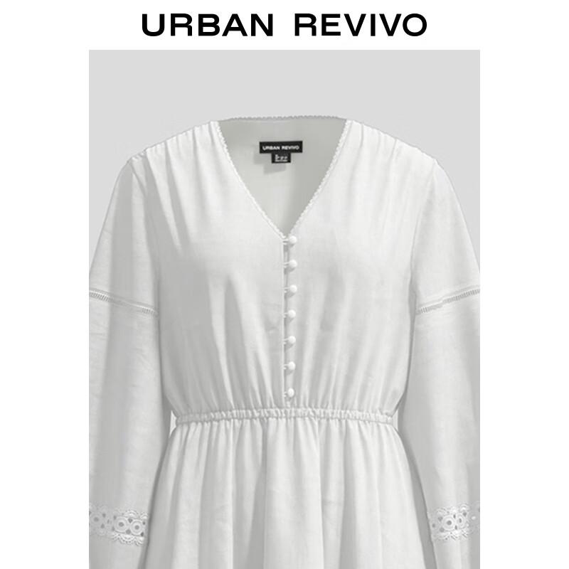 UR 2025 Autumn Resort Patchwork Waist Dress