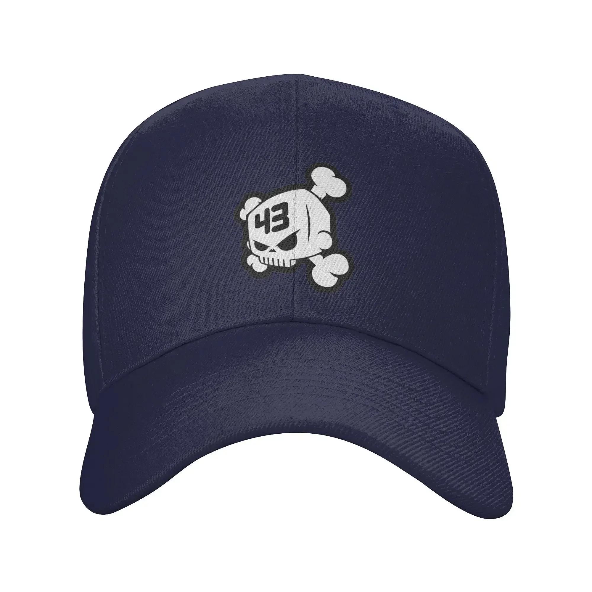 

New Arrival Ken Block Baseball Caps Merch For Men Women Trendy Skull Logo Trucker Hats Adjustable Adjustable