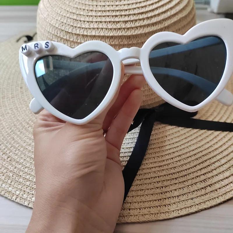 Occhiali Da Sole A Forma Di Cuore - Stile Vintage Per Feste E Addio Al Nubilato - Foto 8
