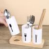 High-grade Chopstick Storage Holder White Flatware Organizer Chopsticks Storage Rack  Countertop