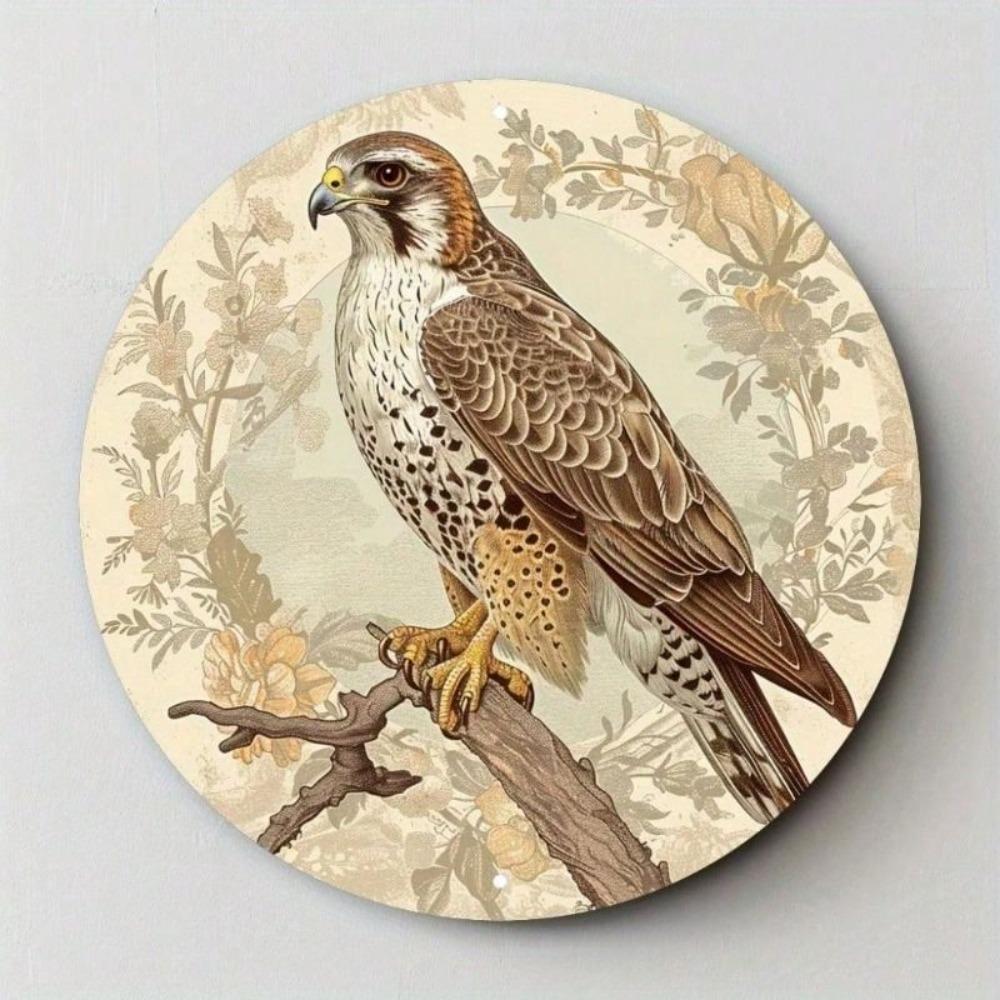 Vintage Eagle Metal Poster 7.87x7.87 Inch Iron Sign Wall Art for Living Room