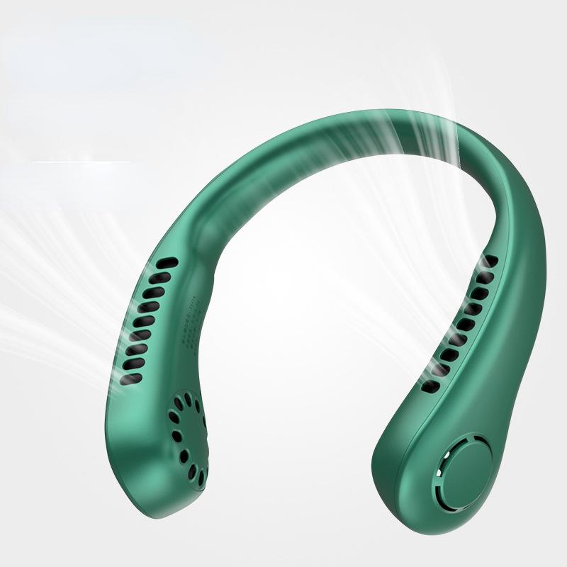 Mini ventilator pentru gât Ventilator USB pentru gât Ventilator portabil fără lame, reîncărcabil, silențios
