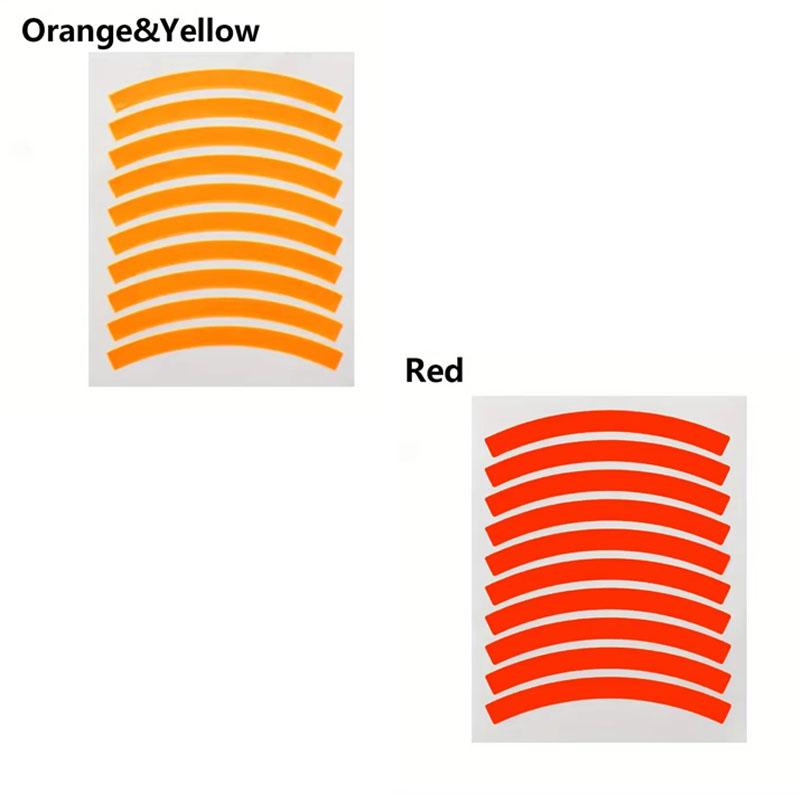 Colored Reflective Tire Sticker Kids Balance Bike Reflective Sticker Wheel Decal Bicycle Accessories