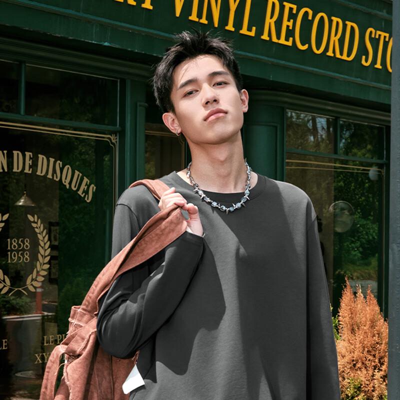 Jeep Spirit Men's Pure Cotton Long Sleeve T-Shirt