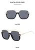 2026 Unisex Retro Korean Double Bridge Sunglasses - Large Frame UV Protection