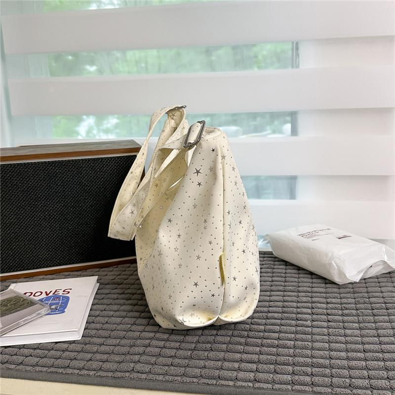 Women's Large Capacity Wave Dot Crossbody Bag Commuter Shoulder Bag