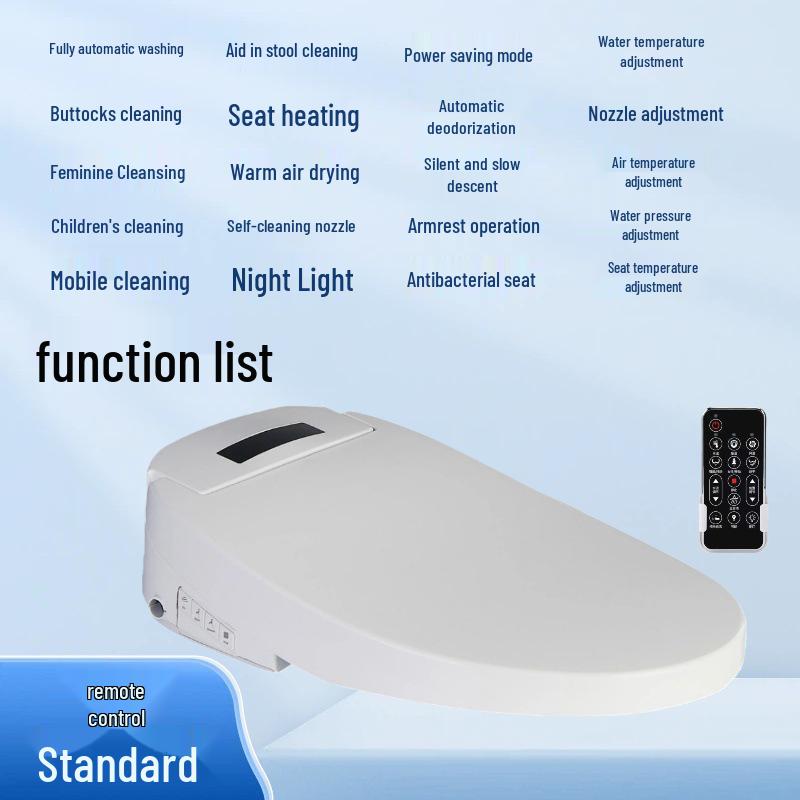 Smart Instant-Heat Toilet Seat: Advanced Technology with Constant Temperature, Multi-Flush, Heating, Sterilization, & Deodorization.