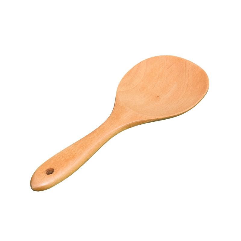 Household Wood Rice Spoon Japanese-style Wooden Scoop Rice Spatula Paddle Shovel Big Serving Spoons Kitchen Tableware