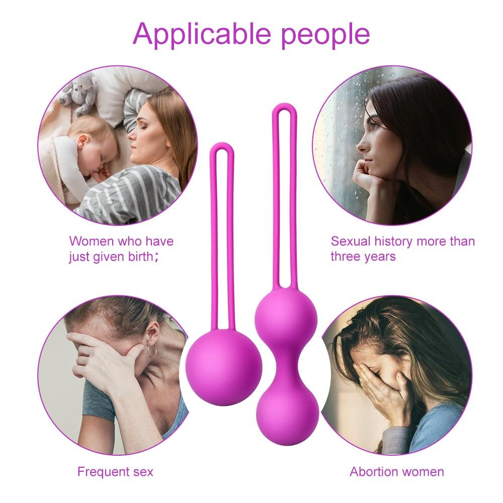 Safe Silicone Smart Ball Vibrator Kegel Ball Ben Wa Ball Vagina Tighten Exercise Machine Sex Toy for Women Vaginal Geisha Ball