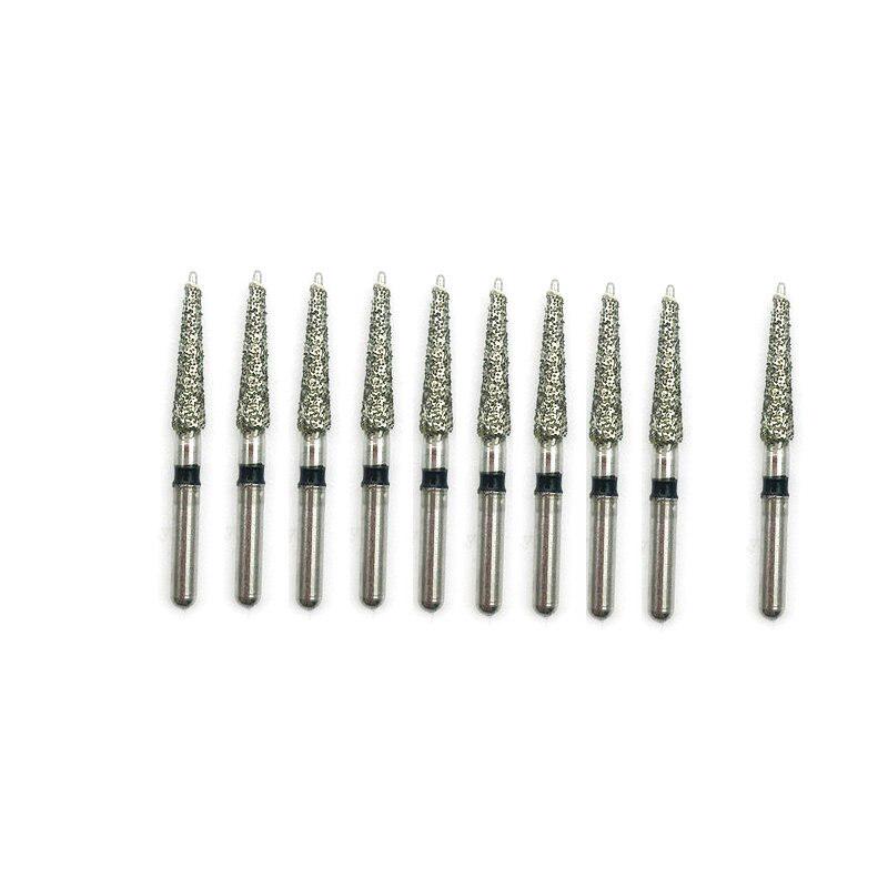 10 buc. Freze dentare cu diamante, instrumente de albire a dintilor super grosiere pentru lustruire, netezirea dinților, șlefuitoare 508T-021S