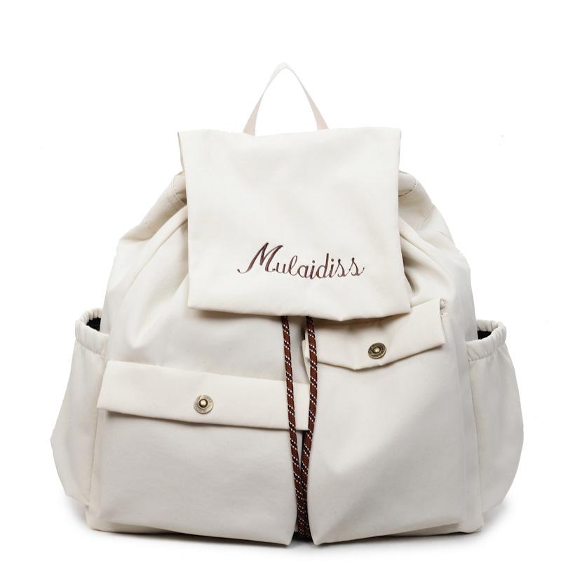 Summer New Casual Solid Color Large-capacity Backpack Fashionable and Popular School Travel Backpack