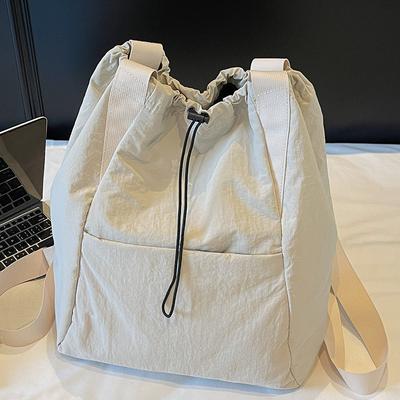 New Student Schoolbag Women's Fashion Drawstring Bundle Backpack Large Capacity Backpack Casual Women's Shoulder Bag