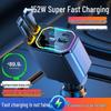 1-to-4 Super Fast Car Charger Cable for Apple & Huawei with Cigarette Lighter Adapter