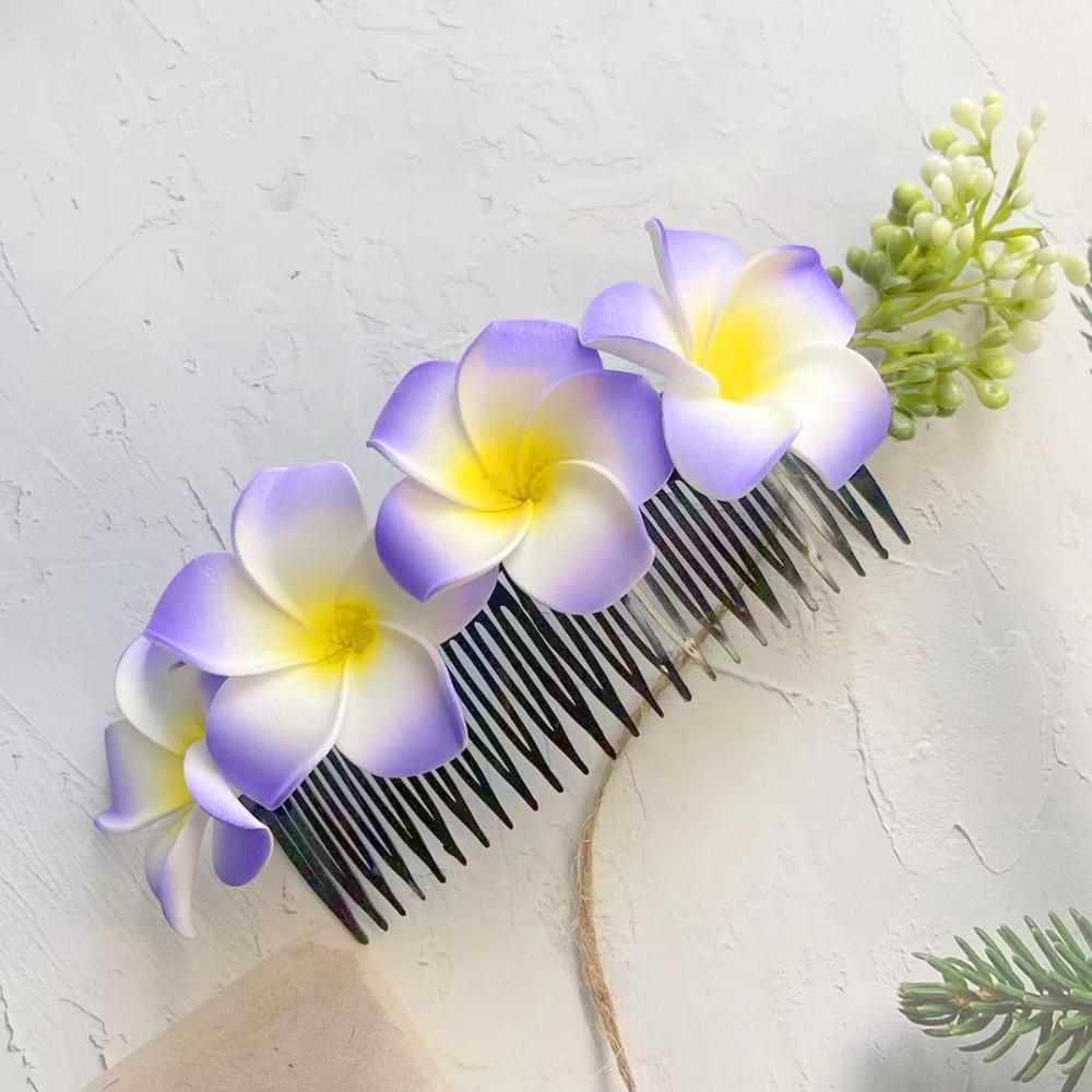 

Дай Цветок Гребень для волос Боковая заколка Свадебные аксессуары невесты Ретро Цветок Заколка для волос Женский головной убор фиолетовый