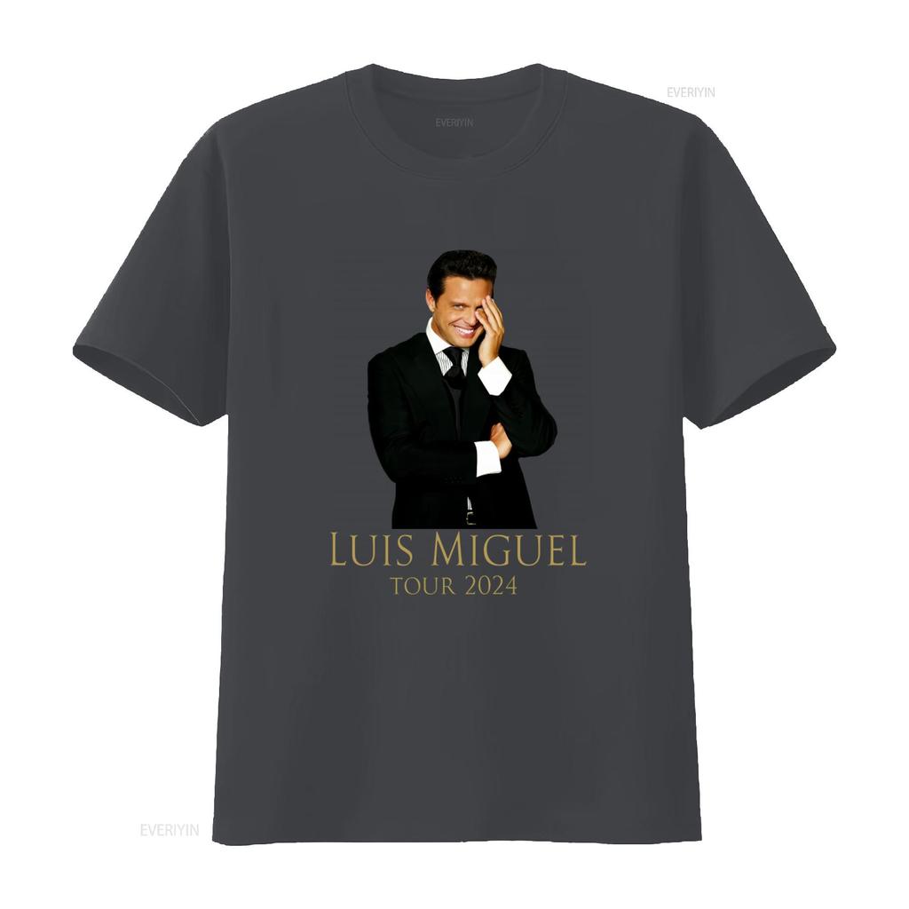 Luis Miguel Tour 2024 T Shirt Long or S Stylish Concert Merchandise for Fans Vintage Washed Comfortable Graphic Soft Unisex