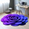 Non-slip Peony Floor Mat Special-shaped Bathroom Floor Mat  for Living Room Tea Table Bedside