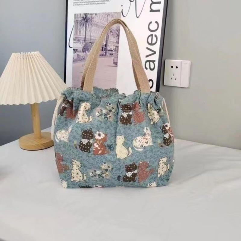 Női ingázó táska: Aranyos, Sokoldalú, Könnyű Vászon Bento Táska