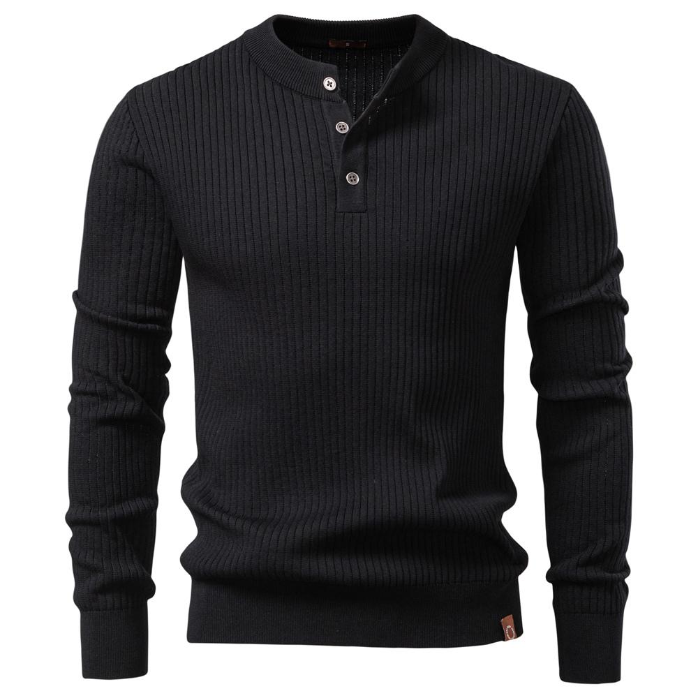 AIOPESON Classic Polo Sweater Men Old Money Style Long Sleeve Solid Color Contemporary Fit Silk Touch Luxury Brand Polos