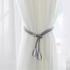 2Pcs Curtain Ties With Flower Buckles - Adjustable, No Drilling Cord Fixers For Elegant Home Decoration, Curtain Accessories