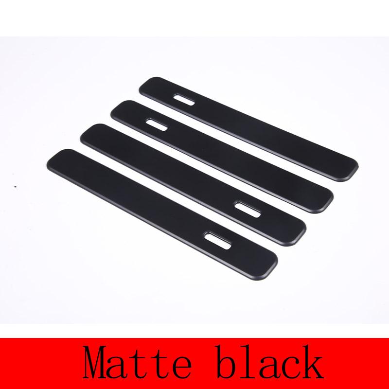 

For Land Rover Range Rover VELAR 2017 2018 ABS Chrome/Carbon Fiber Exterior Door Handle Trim Car Accessories матовий чорний колір