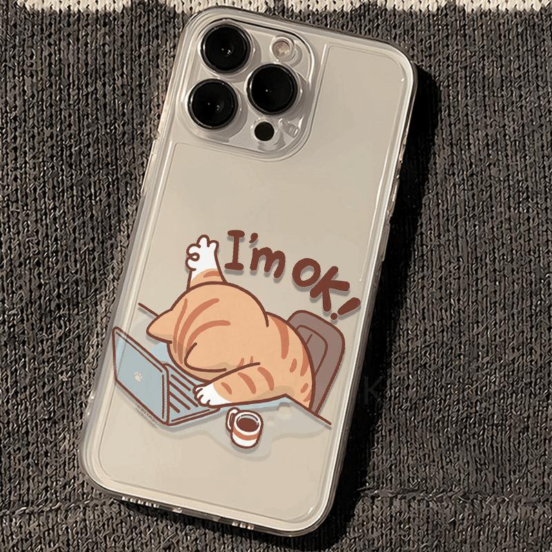 Funny Cat Print Soft Protective Funda Phone Case For iPhone 17 16 15 13 12 11 ProMax Pro Plus Shockproof Carcasa Phone Case