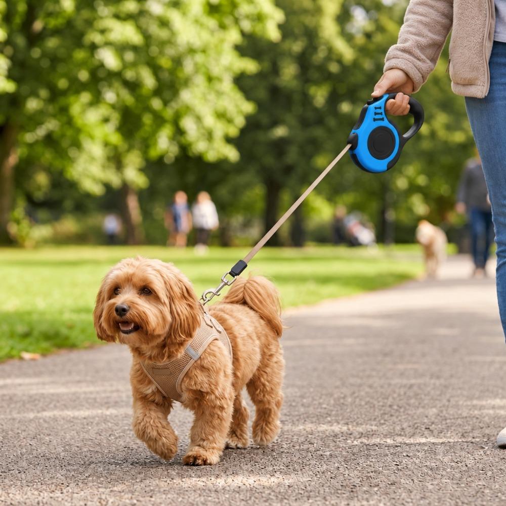 5M Nylon Strap Pet Walking Leash Multi Colors Dog Chain Retractable Dog Leash  Outdoor Travel
