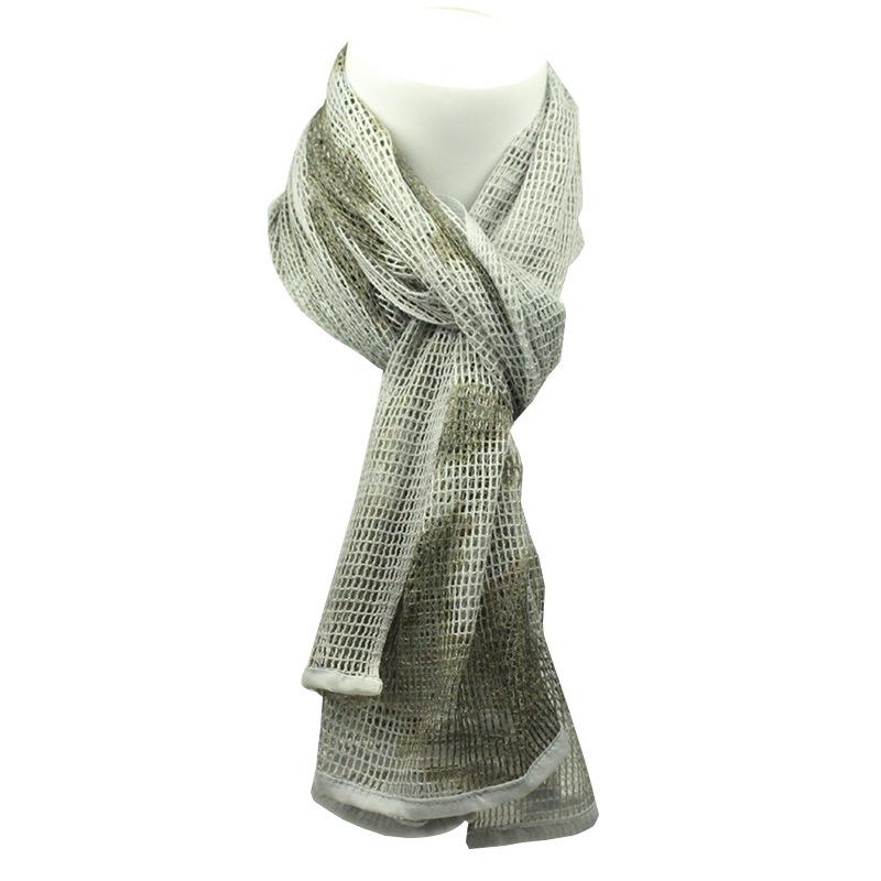 Taktyczny szal maskujący dżungla - Duża chusta wojskowa outdoorowa na głowę do polowania i aktywności CS