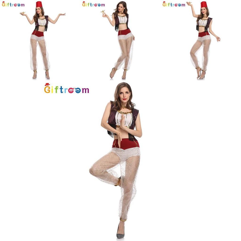 Elegant Adult Sheer Mesh Festival Costume For Women With Glittering Gold Accents