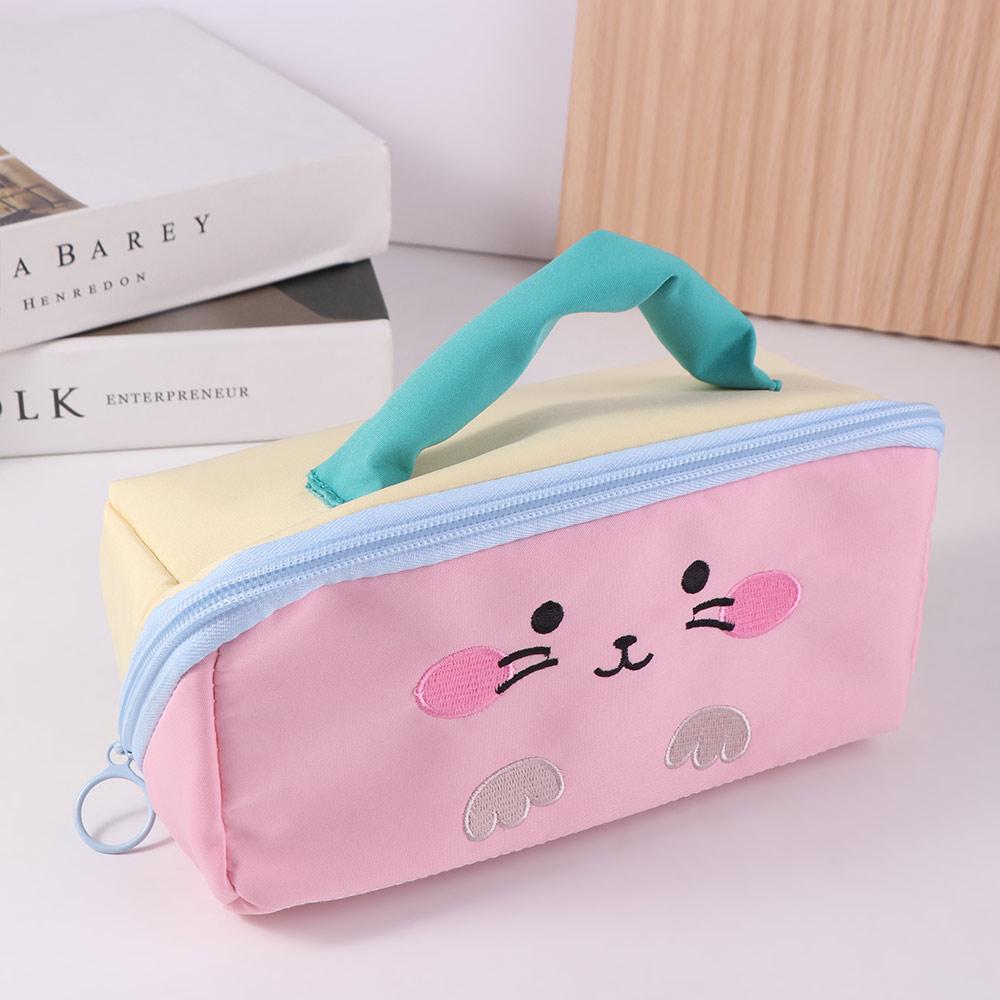 Cosmetics Storage Cartoon Pencil Case Large Capacity Stationery Storage Bag  Office Supplies