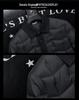 Winter 2025 Korean Style Slim Fit Men's Dark Floral Lapel Down Jacket Coat
